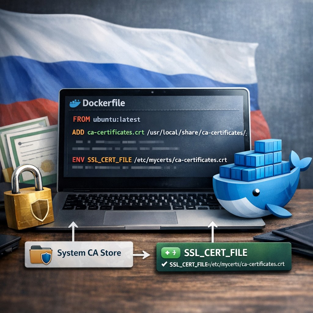 Как подружить .NET-контейнер с сертификатами Минцифры